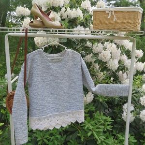 Knit long sleeve top